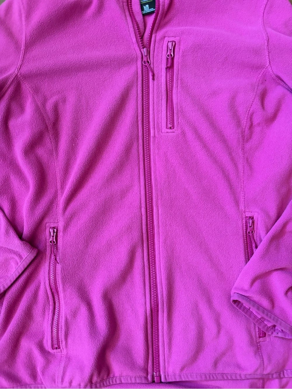 Helly Hansen Pink Fleece Jacket Full Zip Lightweight Outdoor Y2K Gorpcore - Picture 8 of 10